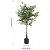 Sztuczne drzewo Ficus 480 liści 130 cm zielone