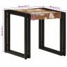 Stolik kawowy 40 x 40 x 38 cm Lite Drewno Recyklingowe