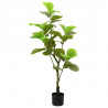 Sztuczne drzewo Ficus 30 liści 125 cm zielone