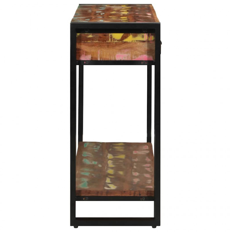 Konsola Wielokolorowe 120 x 33 x 75 cm Lite Drewno Recyklingowe