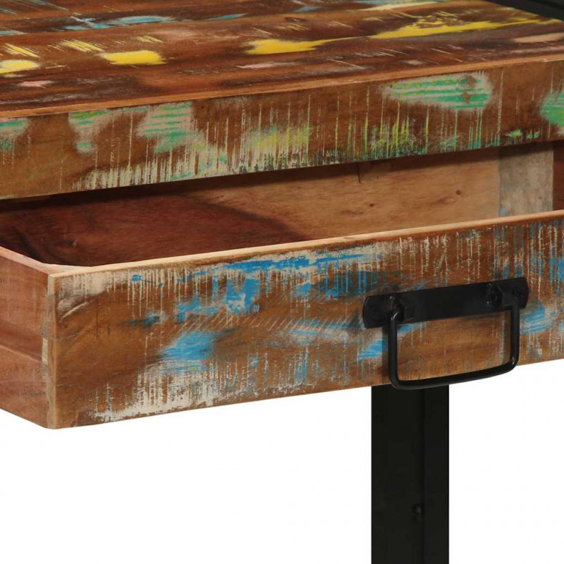 Konsola Wielokolorowe 120 x 33 x 75 cm Lite Drewno Recyklingowe
