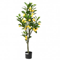 Sztuczne drzewo cytrynowe 136 liści 120 cm zielone