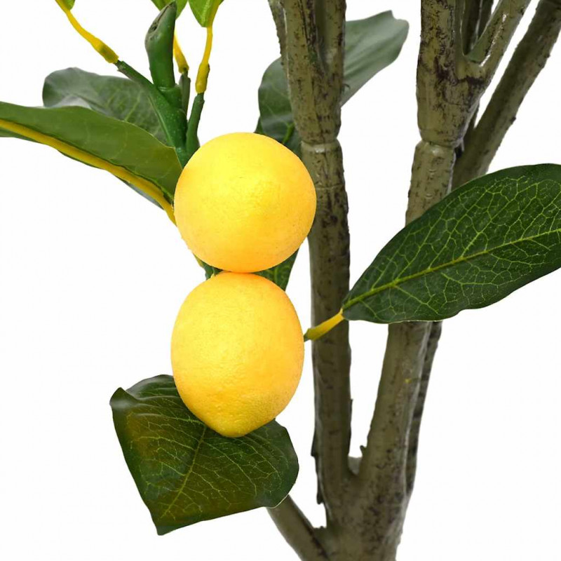 Sztuczne drzewo cytrynowe 136 liści 120 cm zielone