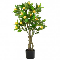 Sztuczne drzewo cytrynowe 234 liście 90 cm zielone