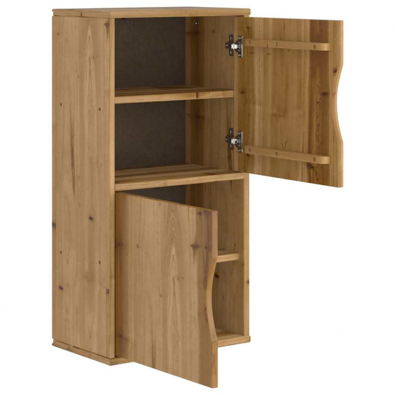 Szafka boczna "ODDA" 40x24x79 cm Drewno lite sosnowe