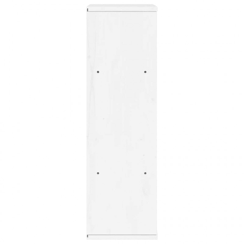 Szafka boczna "ODDA" Biała 40x24x79 cm Drewno lite Sosna