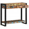 Konsola Wielokolorowe 90 x 33 x 75 cm Lite Drewno Recyklingowe