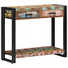 Konsola Wielokolorowe 90 x 33 x 75 cm Lite Drewno Recyklingowe
