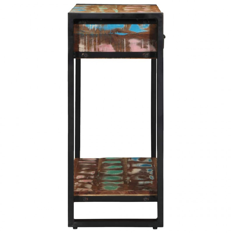 Konsola Wielokolorowe 90 x 33 x 75 cm Lite Drewno Recyklingowe