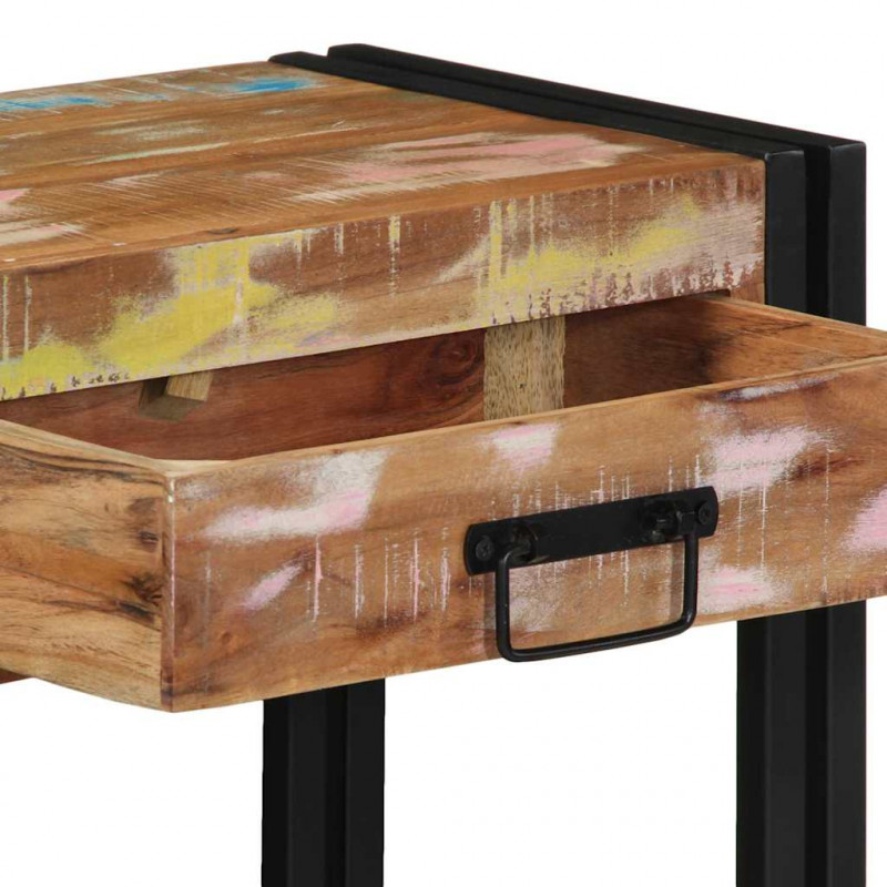 Konsola Wielokolorowe 90 x 33 x 75 cm Lite Drewno Recyklingowe