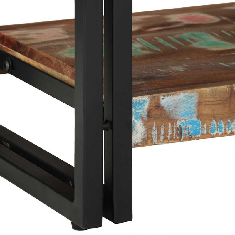 Konsola Wielokolorowe 90 x 33 x 75 cm Lite Drewno Recyklingowe