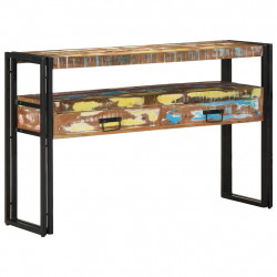 Konsola Wielokolorowe 120 x 33 x 75 cm Lite Drewno Recyklingowe