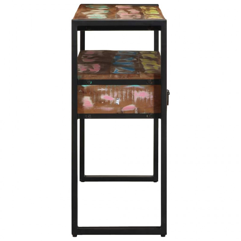 Konsola Wielokolorowe 120 x 33 x 75 cm Lite Drewno Recyklingowe