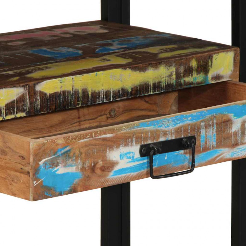 Konsola Wielokolorowe 120 x 33 x 75 cm Lite Drewno Recyklingowe