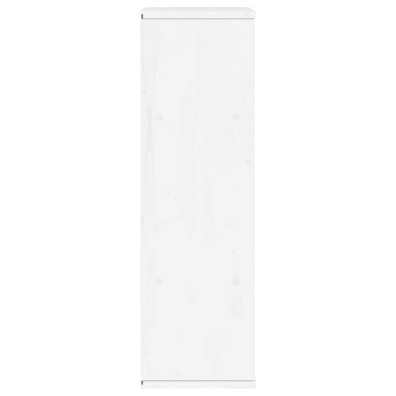 Szafka boczna "ODDA" Biała 40x24x79 cm Drewno lite Sosna