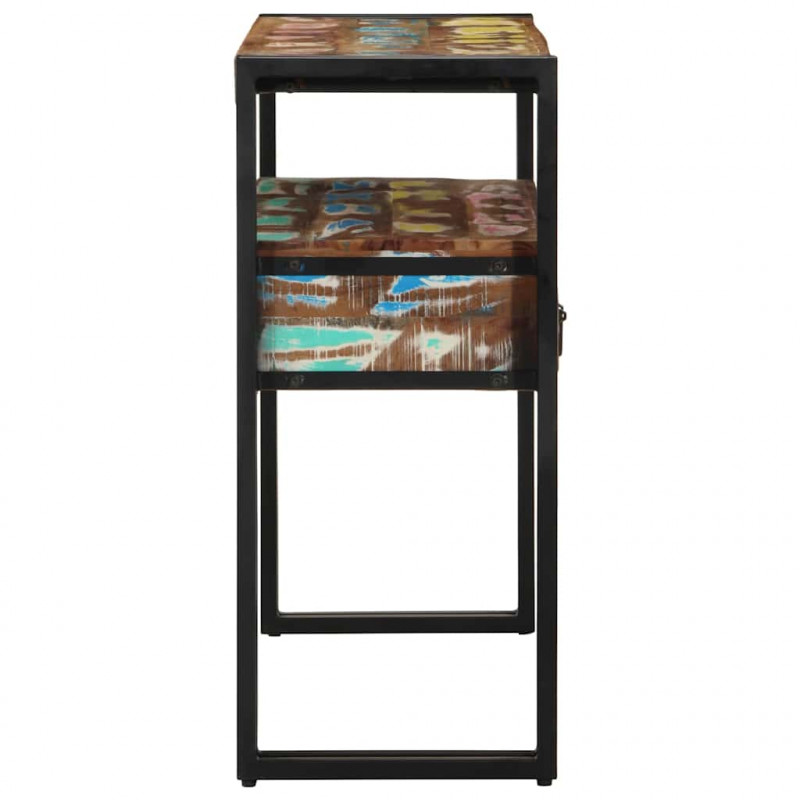Konsola Wielokolorowe 90 x 33 x 75 cm Lite Drewno Recyklingowe