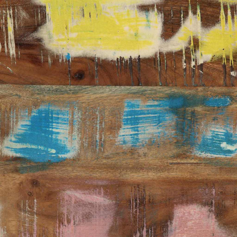 Konsola Wielokolorowe 90 x 33 x 75 cm Lite Drewno Recyklingowe