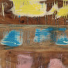 Konsola Wielokolorowe 90 x 33 x 75 cm Lite Drewno Recyklingowe