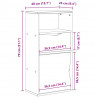 Szafka boczna z szufladą "ODDA" 40x24x79 cm