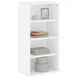 Szafka boczna "ODDA" Biała 40x24x79 cm Drewno lite Sosna