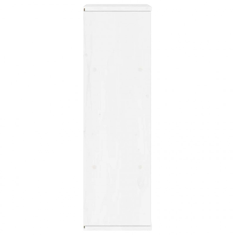Szafka boczna "ODDA" Biała 40x24x79 cm Drewno lite Sosna
