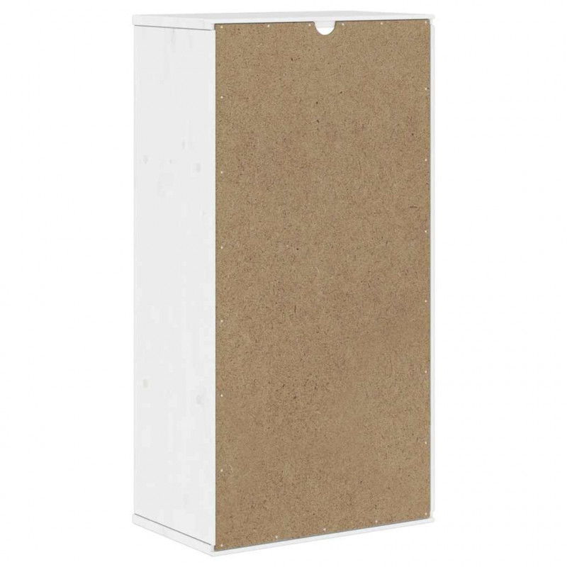 Szafka boczna "ODDA" Biała 40x24x79 cm Drewno lite Sosna
