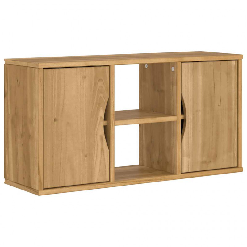 Szafka RTV „ODDA” 79x24x40 cm Drewno lite sosnowe