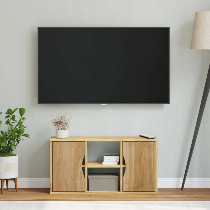 Szafka RTV „ODDA” 79x24x40 cm Drewno lite sosnowe