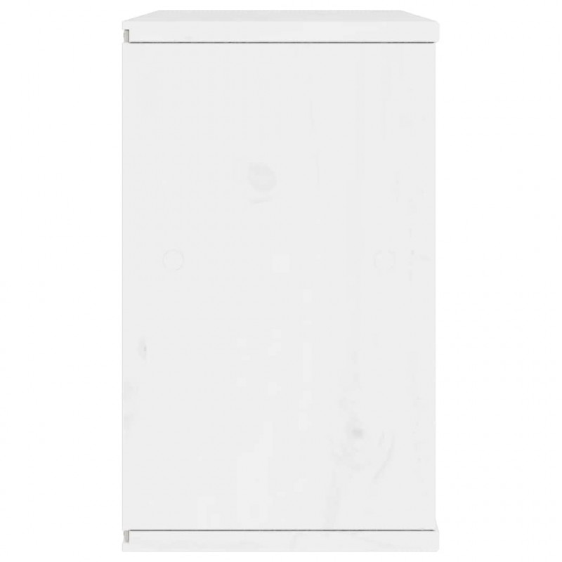 Szafka RTV „ODDA” Biała 79x24x40 cm Drewno lite Sosna