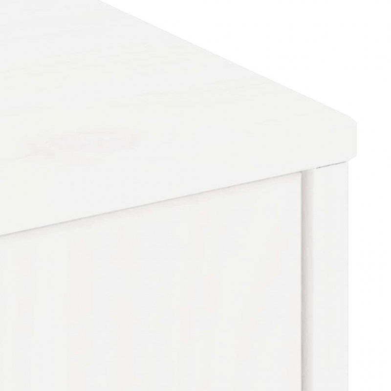 Szafka RTV „ODDA” Biała 79x24x40 cm Drewno lite Sosna