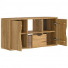 Szafka RTV z szufladą „ODDA” 79x24x40 cm Drewno lite sosnowe