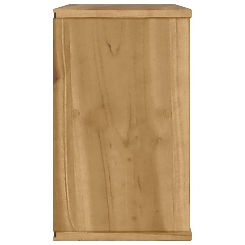 Szafka RTV z szufladą „ODDA” 79x24x40 cm Drewno lite sosnowe