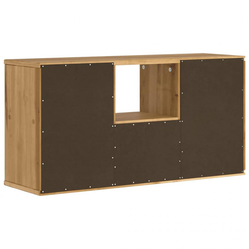 Szafka RTV z szufladą „ODDA” 79x24x40 cm Drewno lite sosnowe