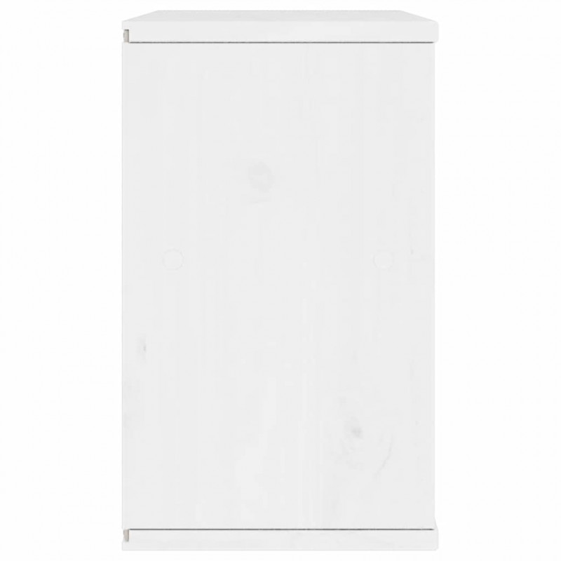 Szafka RTV z szufladą „ODDA” Biała 79x24x40cm Drewno lite Sosna