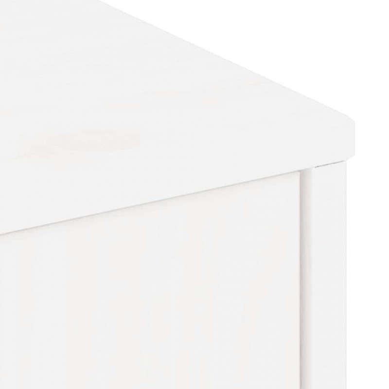 Szafka RTV z szufladą „ODDA” Biała 79x24x40cm Drewno lite Sosna