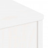 Szafka RTV z szufladą „ODDA” Biała 79x24x40cm Drewno lite Sosna