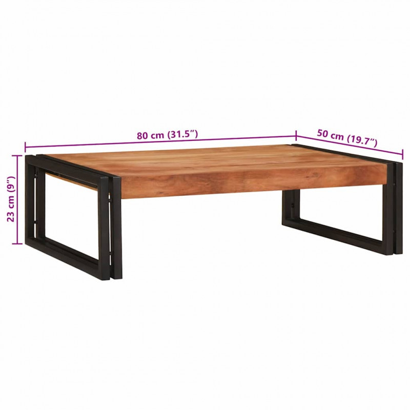 Półka łazienkowa Brązowy 80 x 50 x 23 cm Lite Drewno Akacji