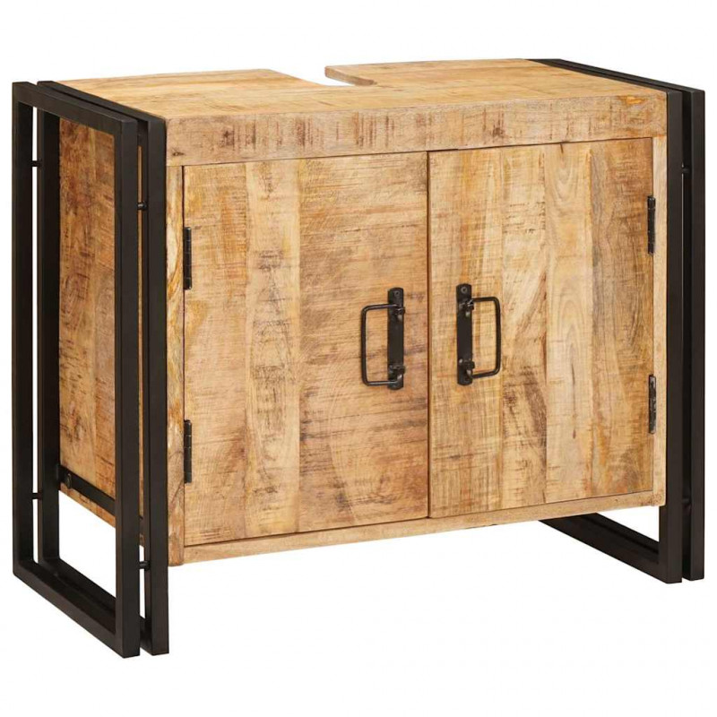 Szafka umywalkowa Brązowy 71 x 33 x 58 cm Drewno z mango