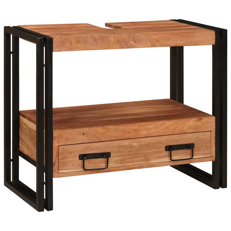 Szafka toaletki Brązowy 71 x 33 x 58 cm Lite Drewno Akacji