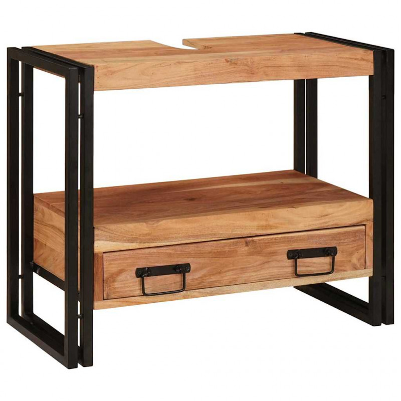 Szafka toaletki Brązowy 71 x 33 x 58 cm Lite Drewno Akacji