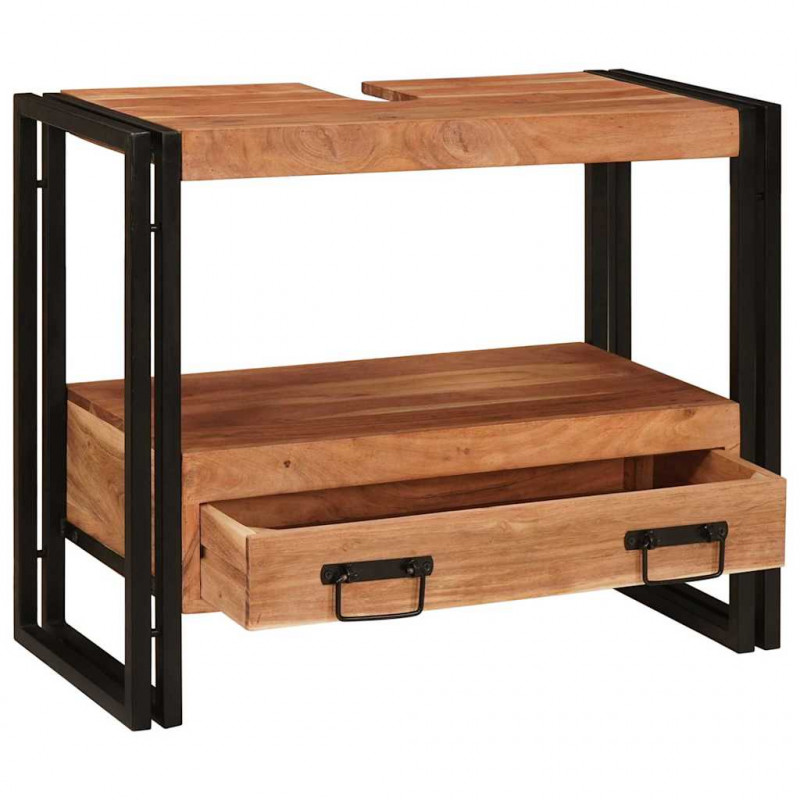 Szafka toaletki Brązowy 71 x 33 x 58 cm Lite Drewno Akacji