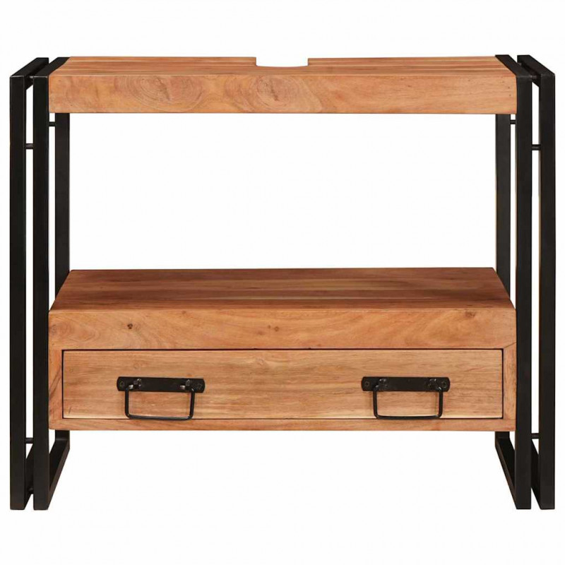Szafka toaletki Brązowy 71 x 33 x 58 cm Lite Drewno Akacji