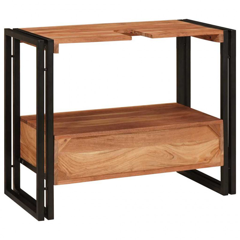Szafka toaletki Brązowy 71 x 33 x 58 cm Lite Drewno Akacji