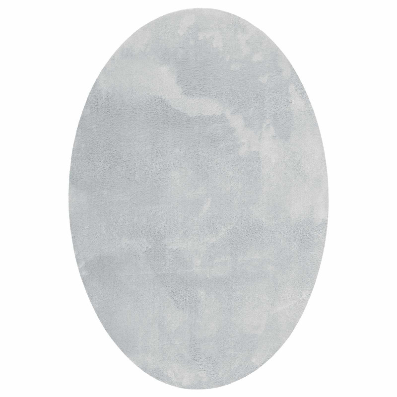 Dywany pokojowe Owalny HUARTE Szary 160 x 230 cm 100% poliester