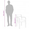 Krzesła do jadalni z poduszkami 2 szt. lite drewno gumowe