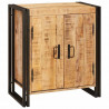 Szafka Nocna Brązowy 66 x 35 x 76 cm Surowe drewno mango