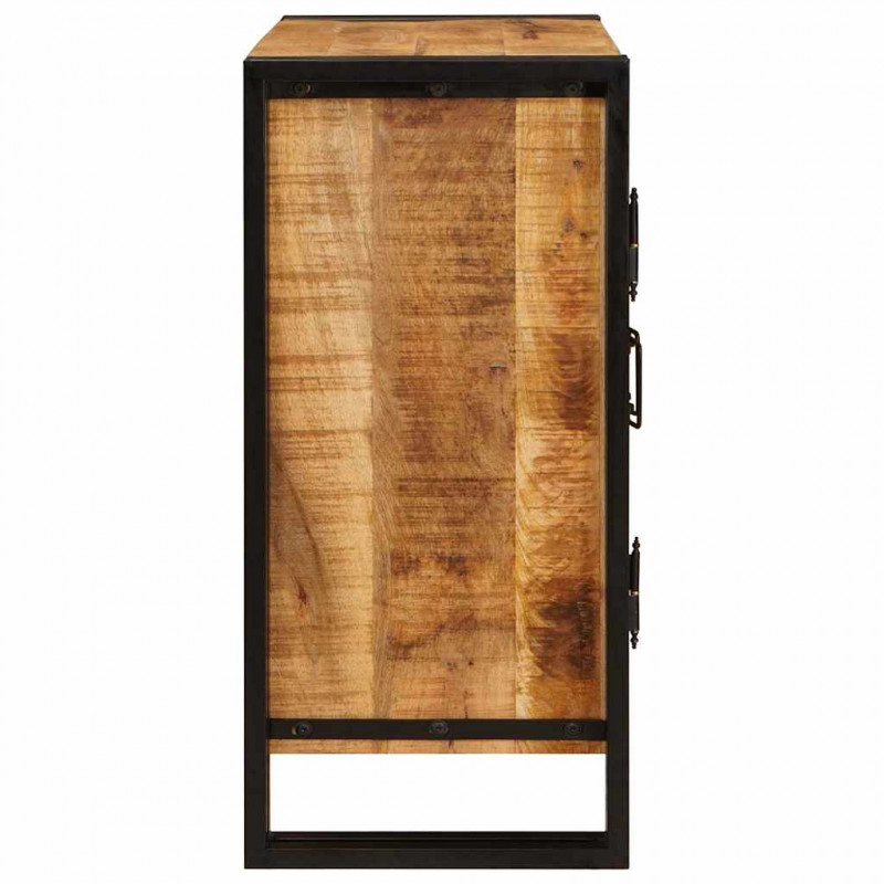 Szafka Nocna Brązowy 66 x 35 x 76 cm Surowe drewno mango