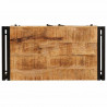 Szafka Nocna Brązowy 66 x 35 x 76 cm Surowe drewno mango