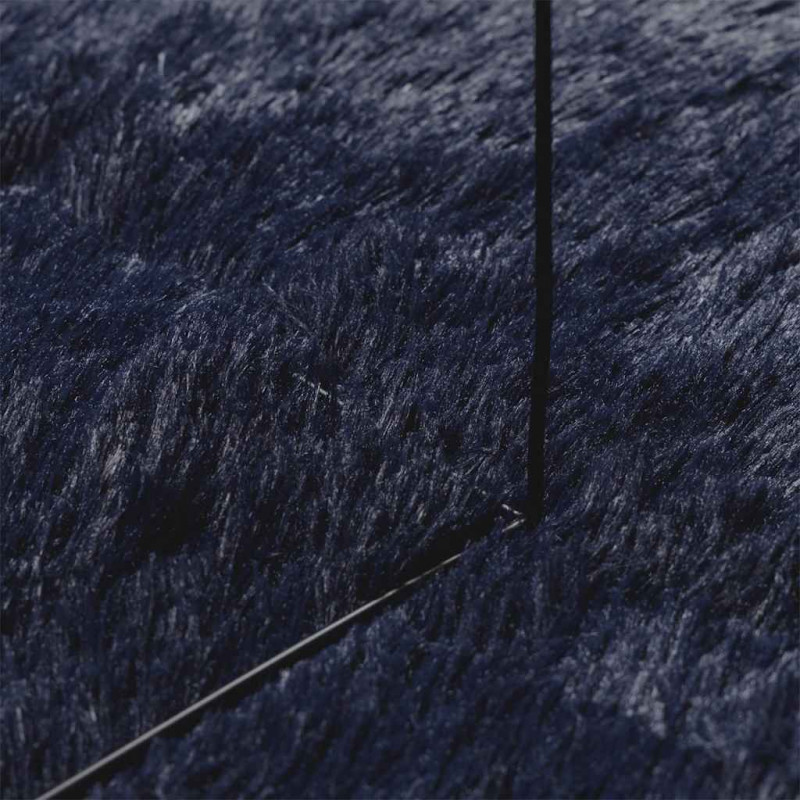 Dywan shaggy z długim włosiem, NAVARRA, granatowy, 60x100 cm
