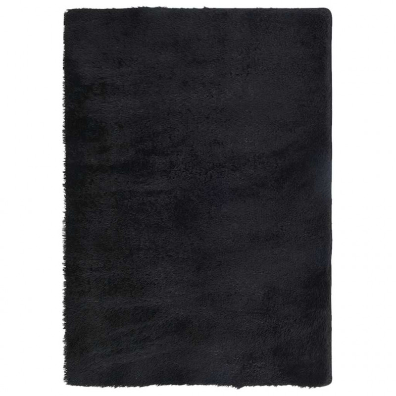 Dywan shaggy z długim włosiem, NAVARRA, czarny, 120x170 cm